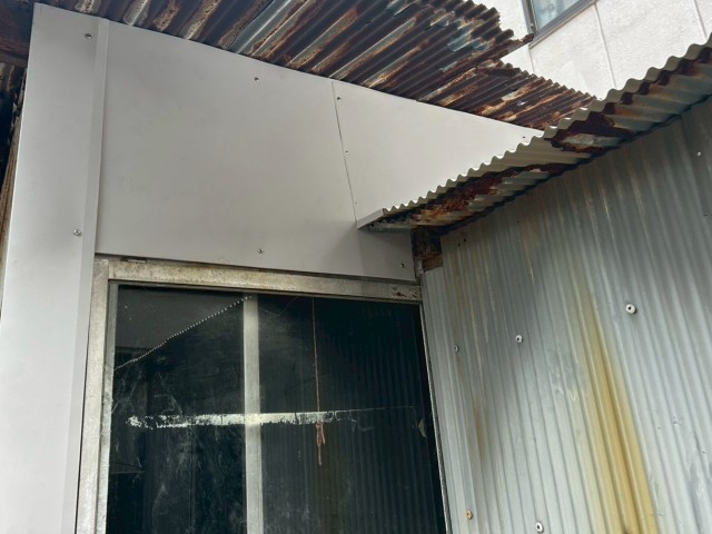 施工完了　GL鋼板カバー